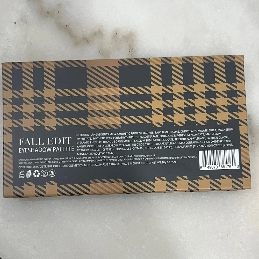 Estate Eyeshadow Palette with Gold and Brown Hues